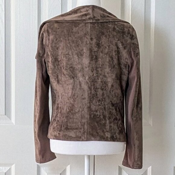 SL8 Women's Velour Adjustable Zippered Jacket  Size S  Brown - Picture 5 of 10